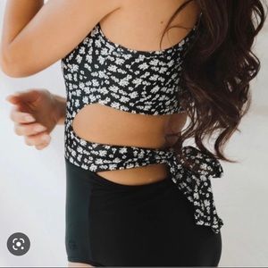 Albion Fit Primrose black and white one piece swimsuit.  Never worn with tags!